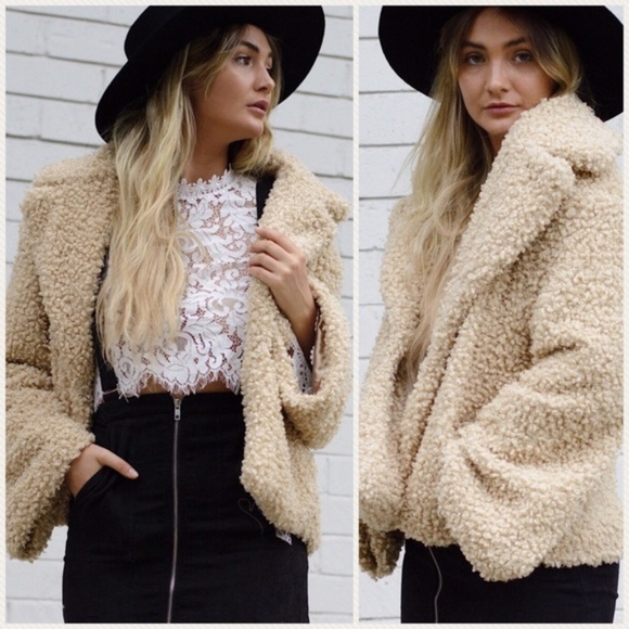 Faux Fur Teddy Jacket - Picture 1 of 2